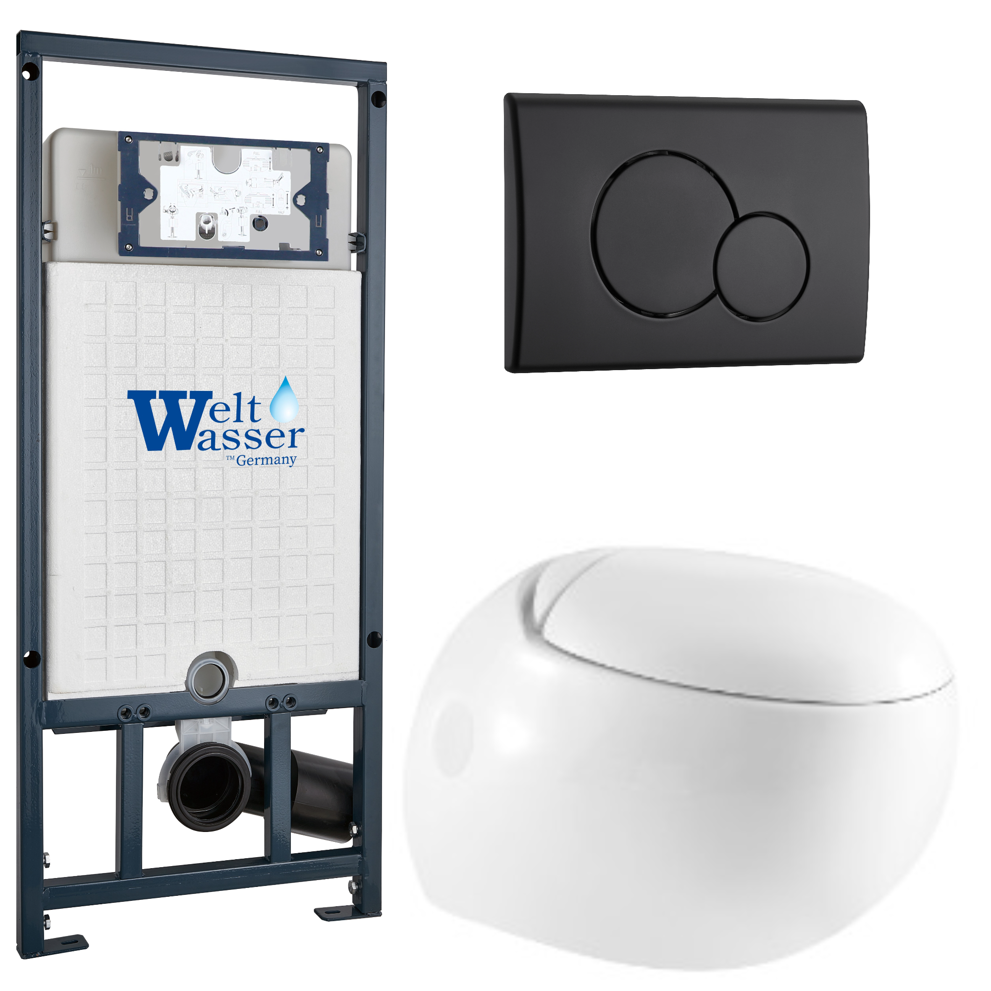 Комплект WeltWasser 10000010725 Jeckenbach 004 GL-WT + Marberg 507 + Marberg 507 RD MT-BL