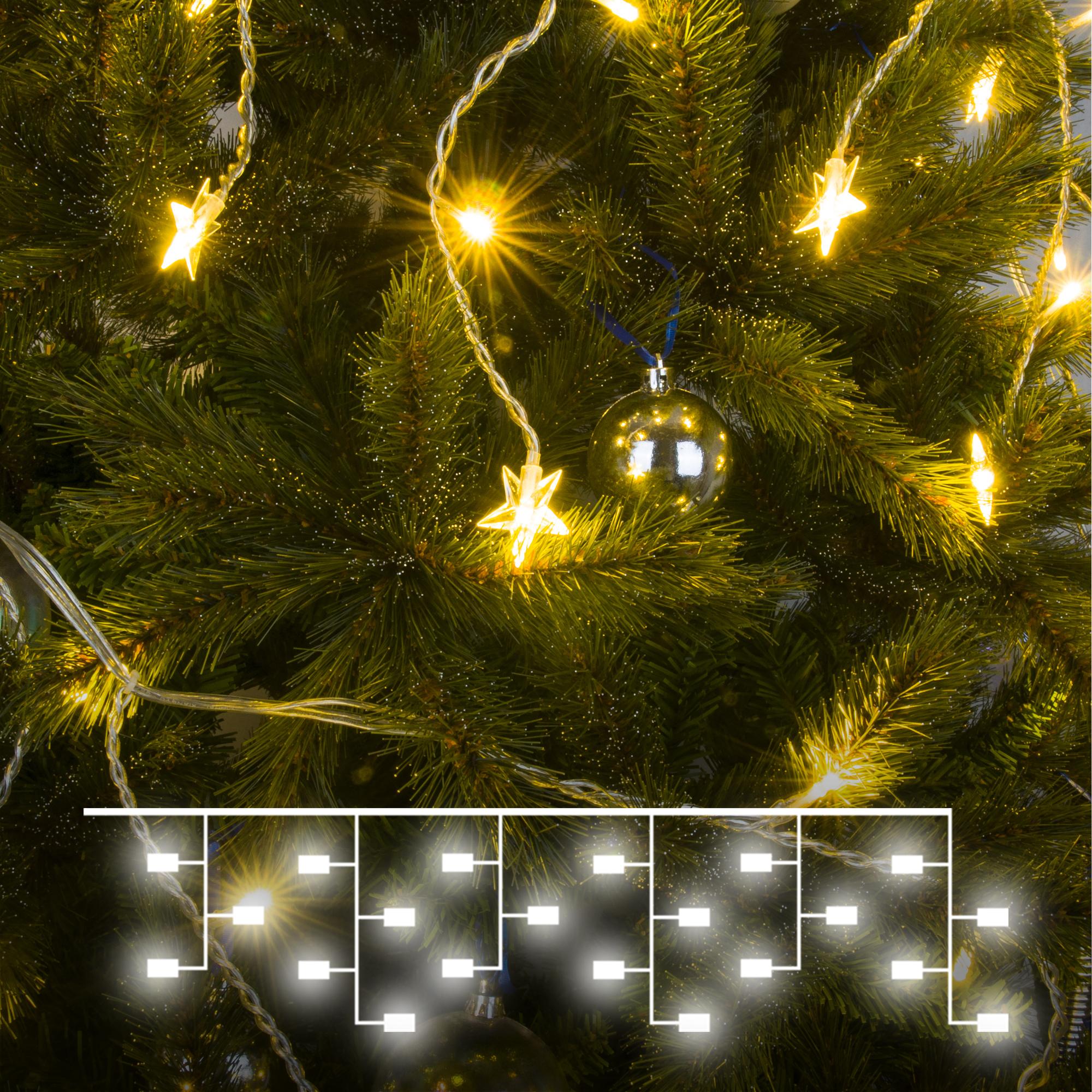 Гирлянда бахрома Eurosvet теплый белый 1,8*0,5м IP20 100-002