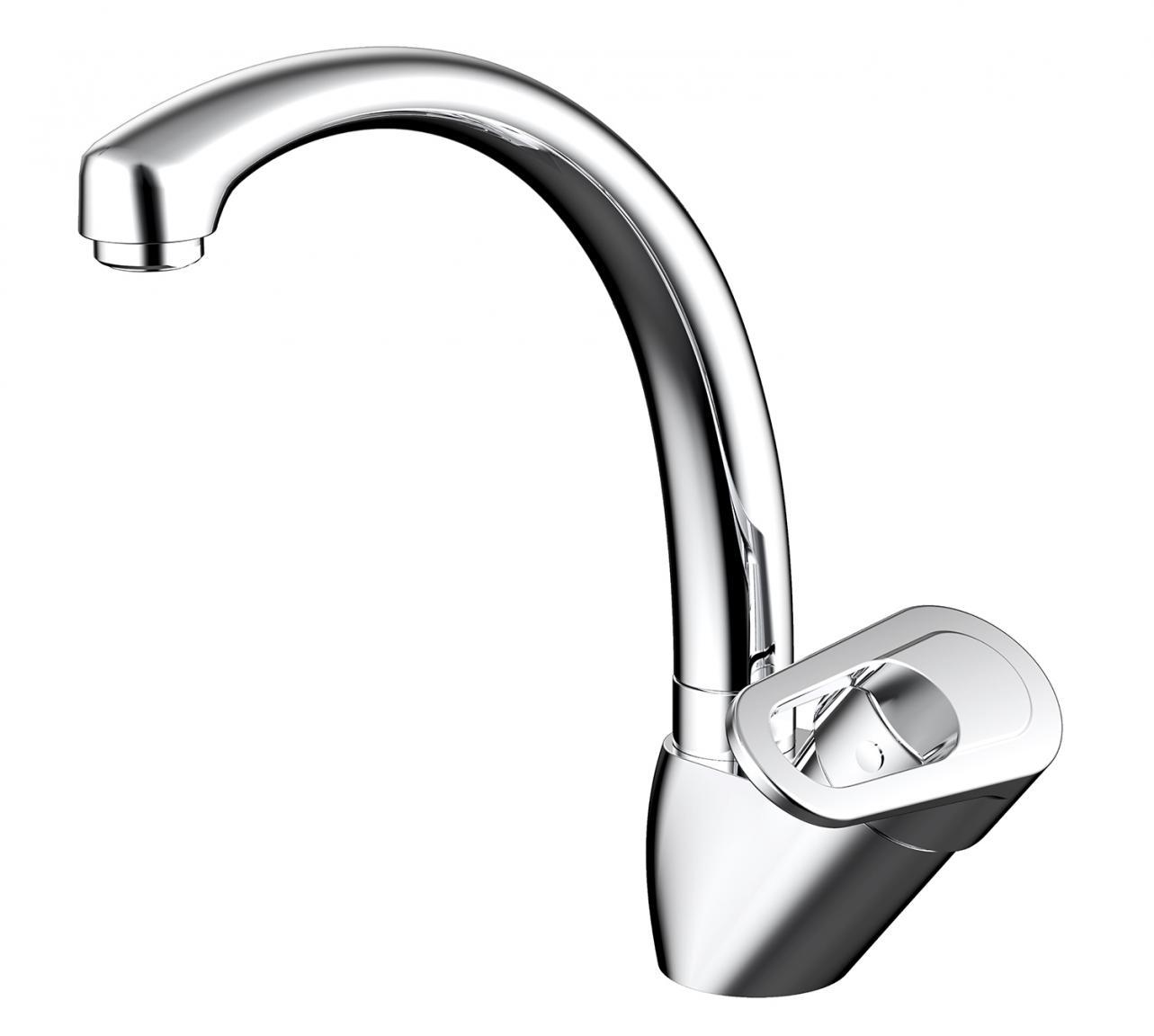 Смеситель для кухни (мойки) Bravat Loop F7124182CP-RUS хром