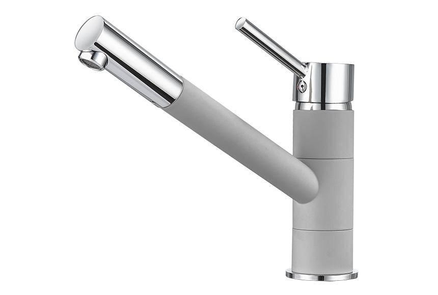 Смеситель для кухни (мойки) Granula среднеразмерный 0010 алюминиум