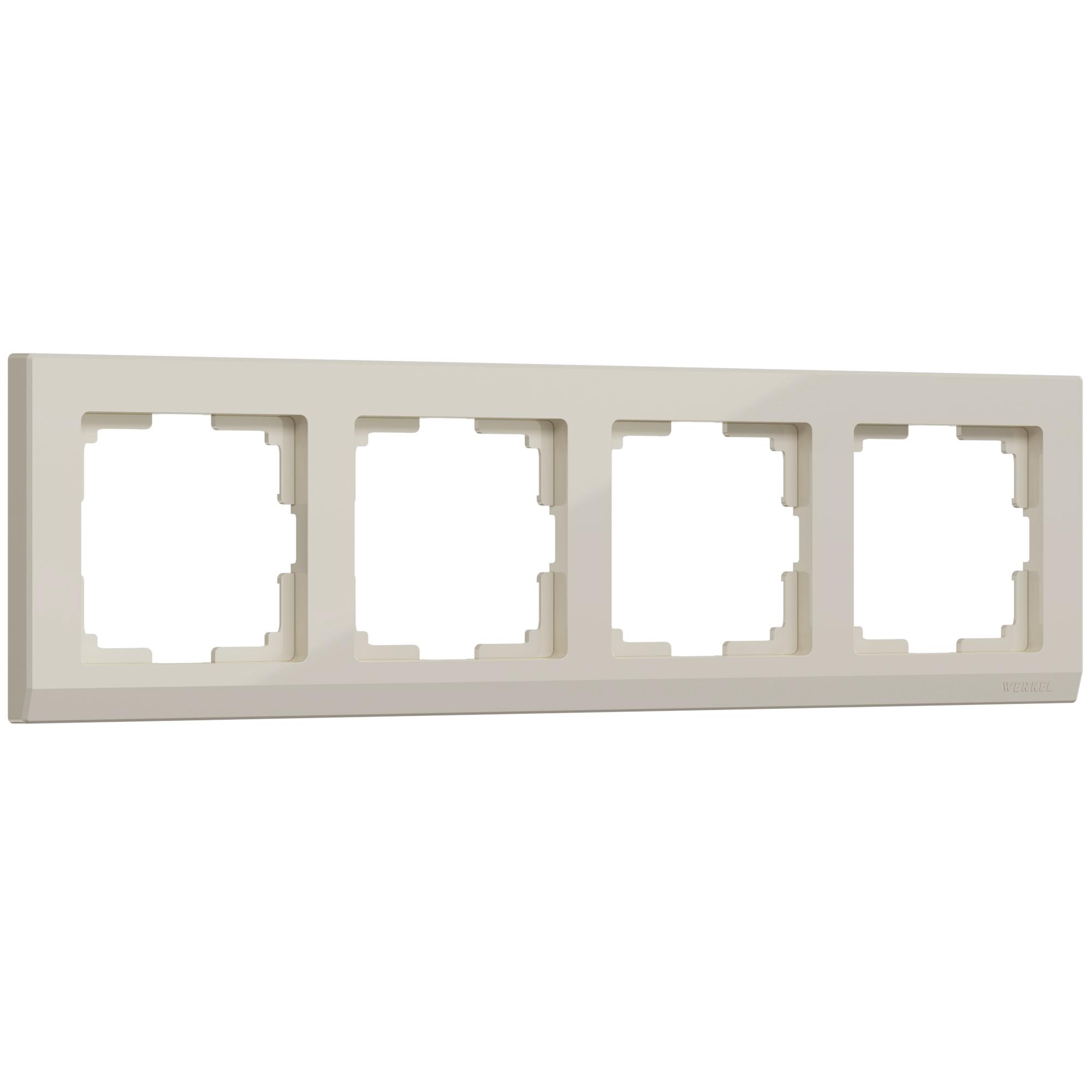 Рамка на 4 поста слоновая кость Werkel W0041803