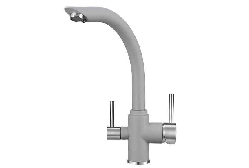 Смеситель для кухни (мойки) Granula 2304 алюминиум