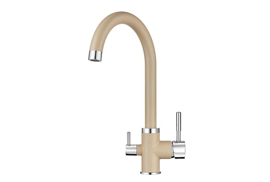 Смеситель для кухни (мойки) Granula 2168 песок