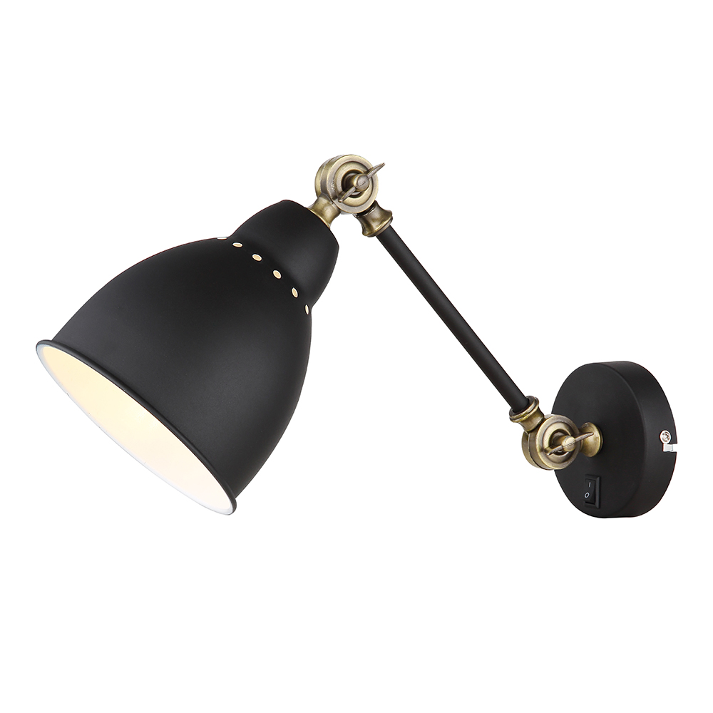 Светильник бра настенный Arte Lamp Braccio A2054AP-1BK