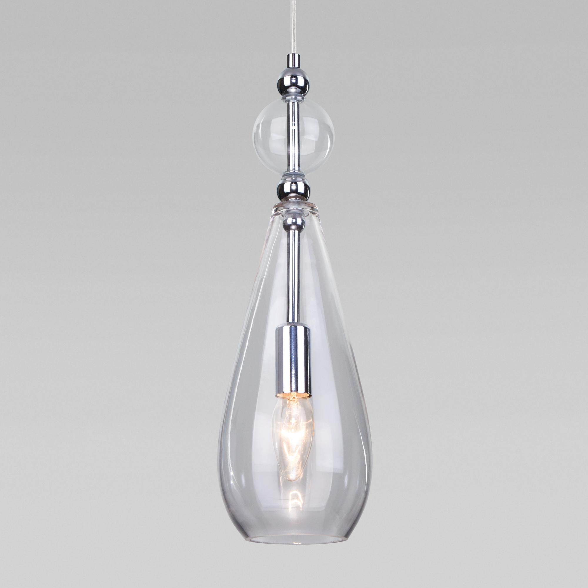 Подвесной светильник с плафоном Eurosvet 50202/1 прозрачный