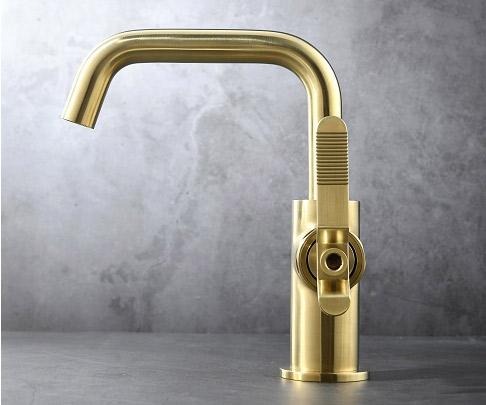 Смеситель на раковину Bronze de Luxe 1760'S Loft матовое золото 1178CG