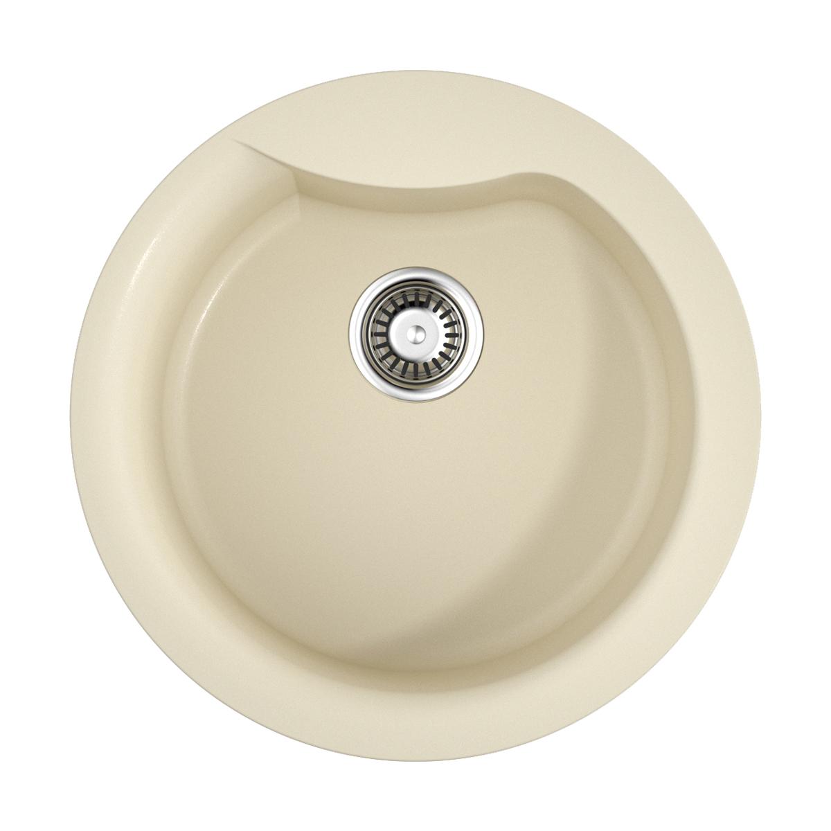 Врезная кухонная мойка Omoikiri Yasugata 48R-BE ваниль 4993131