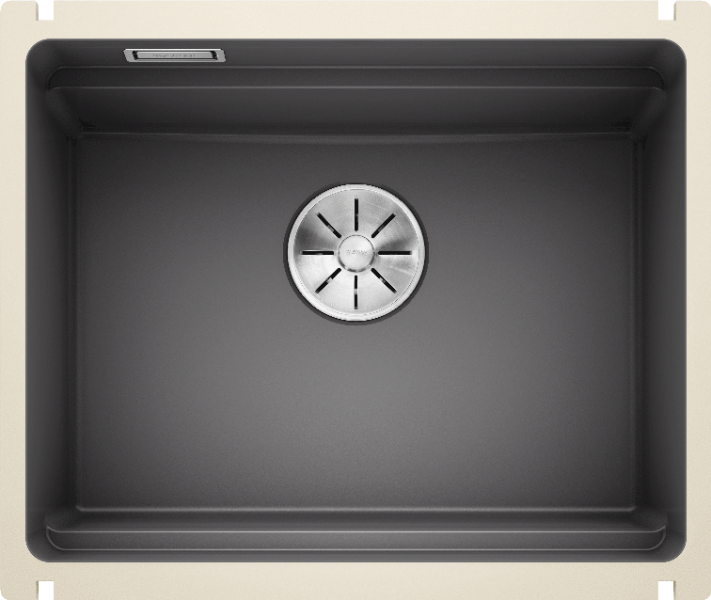 Врезная кухонная мойка Blanco BLANCO ETAGON 500-U керамика PuraPlus базальт