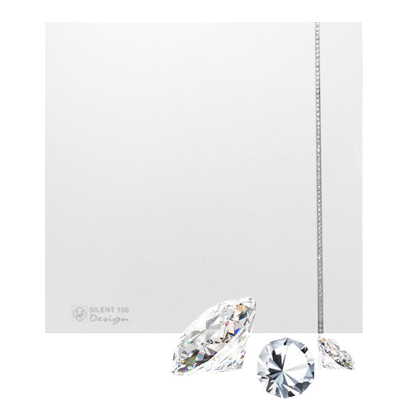 Вентилятор Soler & Palau SILENT-100 CZ DESIGN SWAROVSKI белый