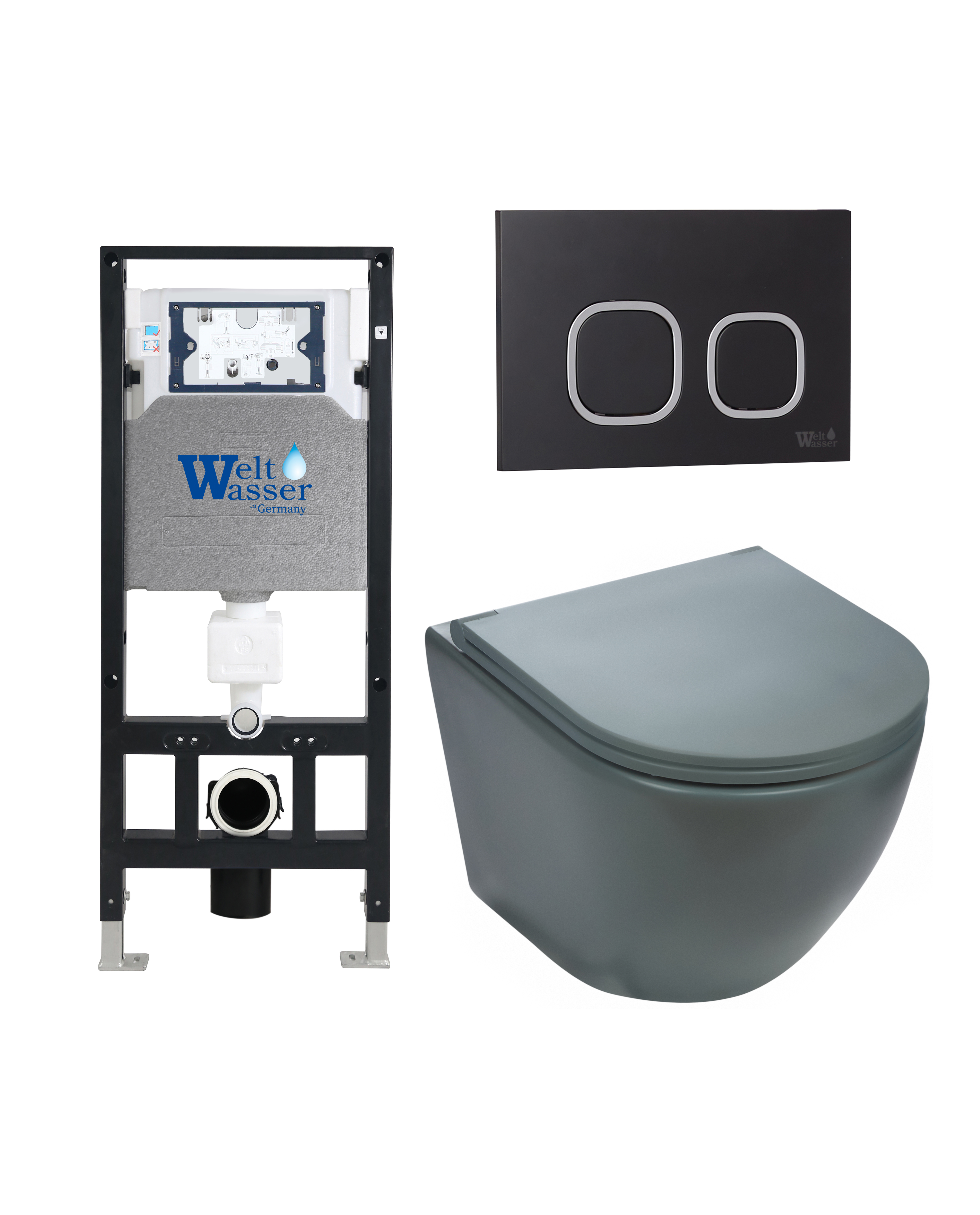 Комплект WeltWasser 10000011380 Merzbach 043 MT-GR + Amberg 506 + Amberg RD-BL