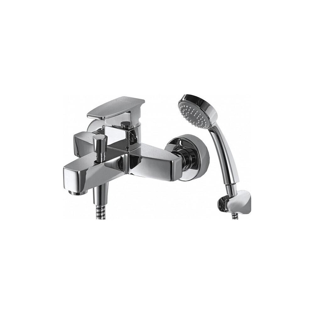 Смеситель для ванны с душевой лейкой Bravat Riffle F672106C-B хром