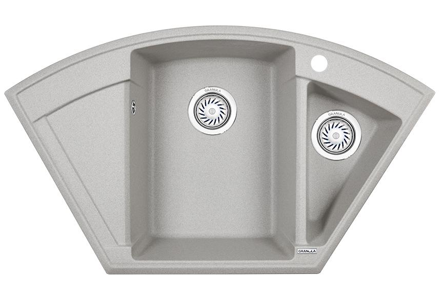 Врезная кухонная мойка Granula 9001 базальт