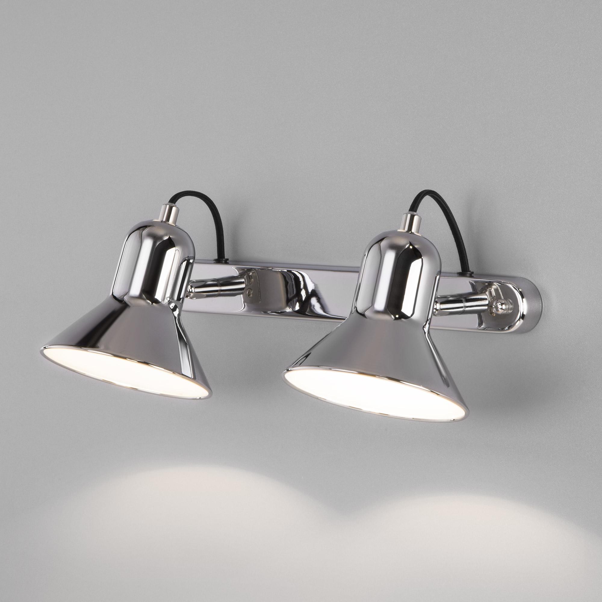 Настенный светильник с поворотными плафонами Eurosvet 20082/2 хром