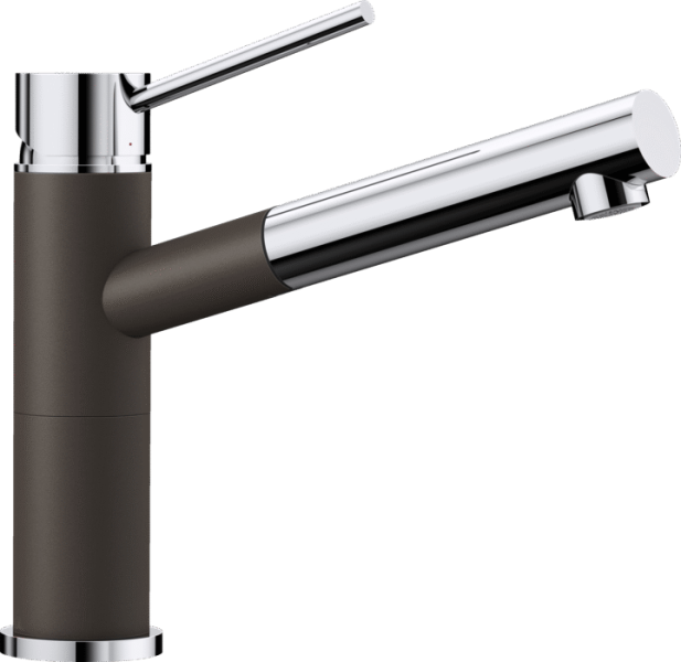Смеситель для кухни (мойки) Blanco Alta-S Compact хром/кофе