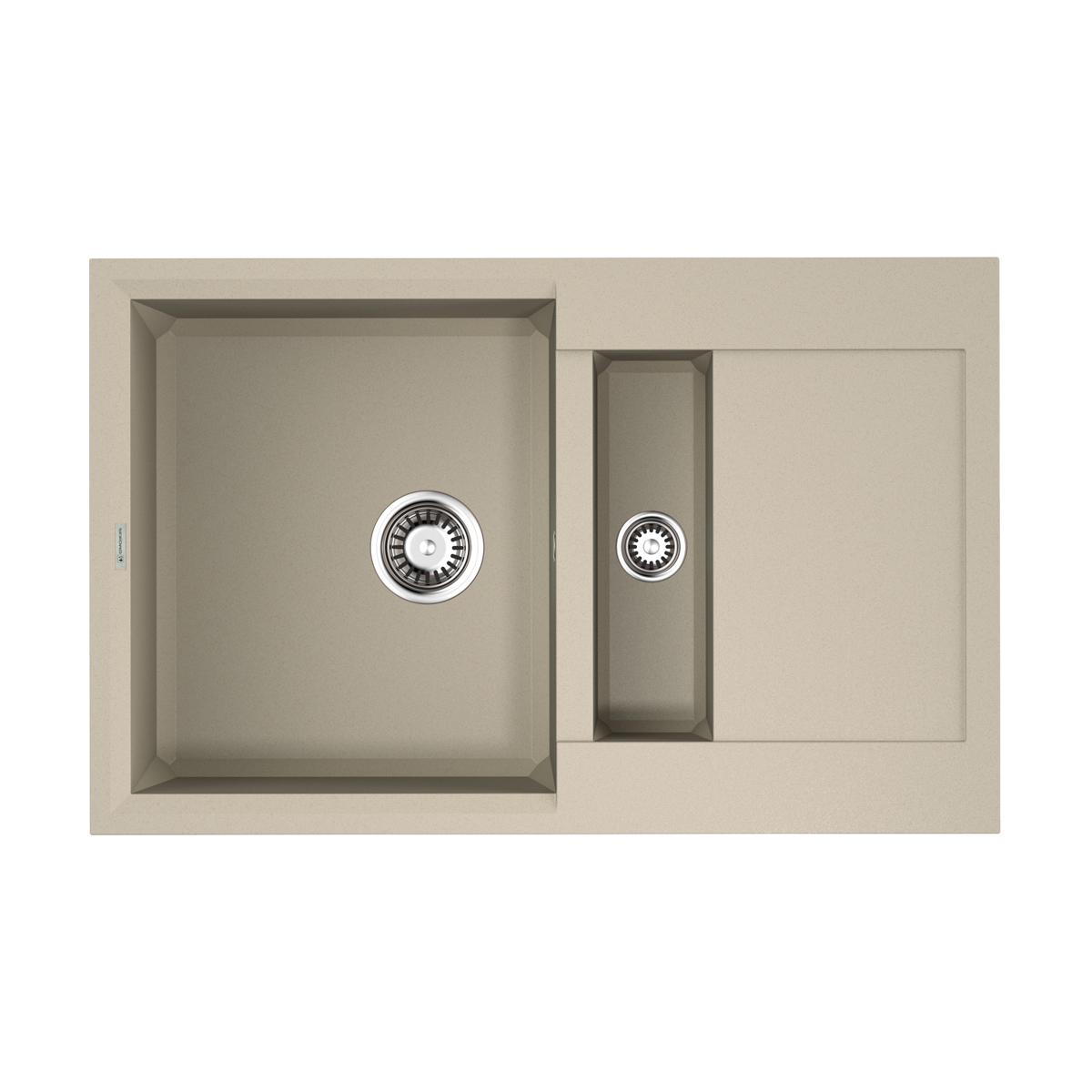 Врезная кухонная мойка Omoikiri Sakaime 78-2-SA бежевый 4993116