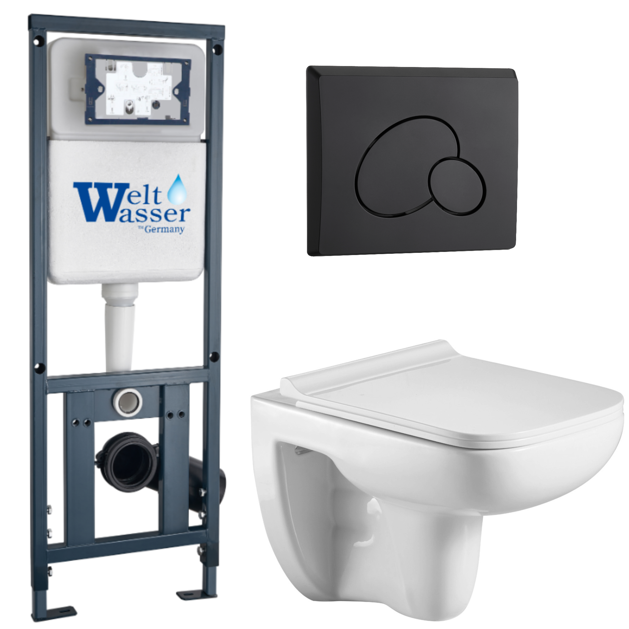 Комплект WeltWasser 10000010729 Kehlbach 004 GL-WT + Marberg 410 + Marberg 410 RD MT-BL