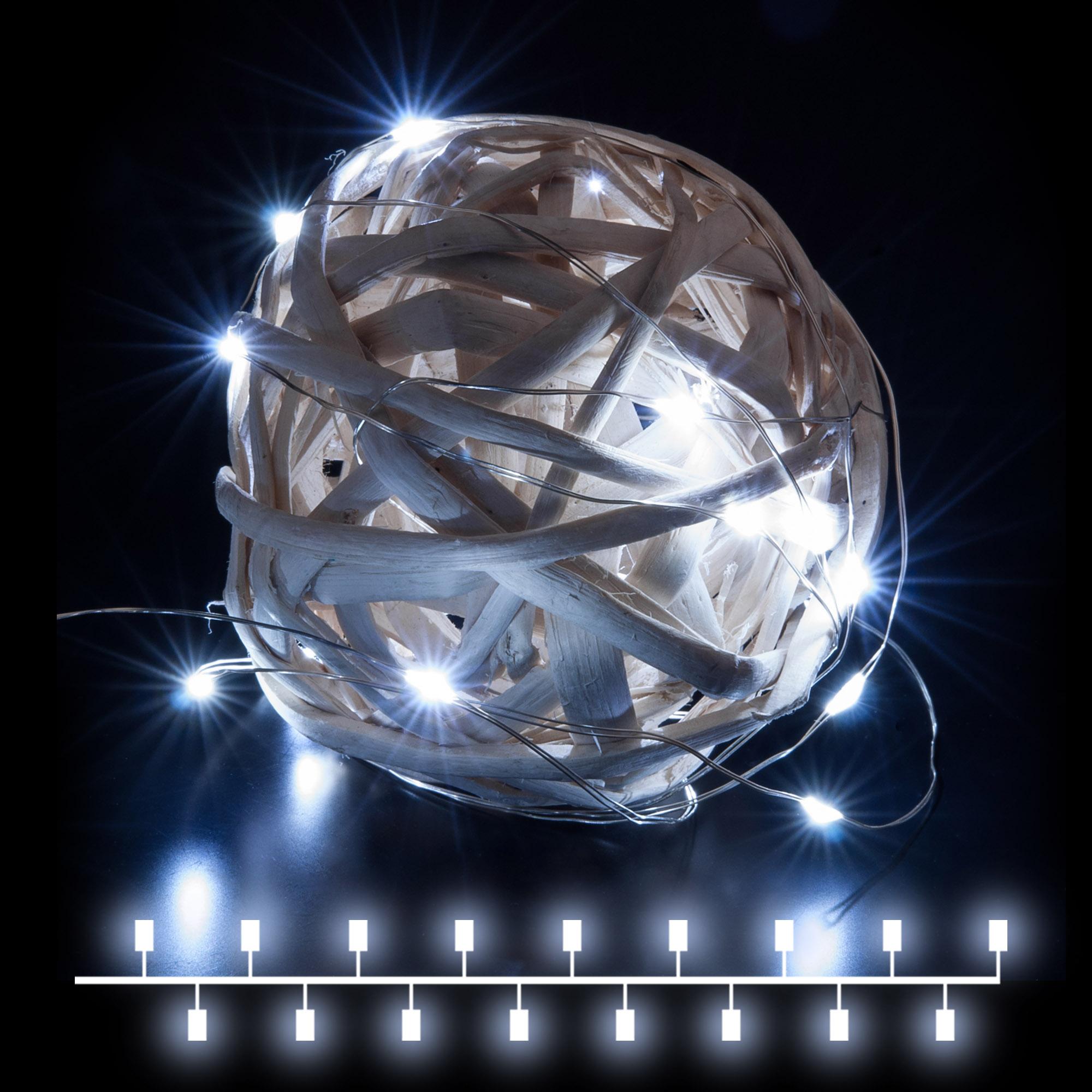 Гирлянда нить "Роса" Eurosvet на батарейках 3м IP20 400-006 белый