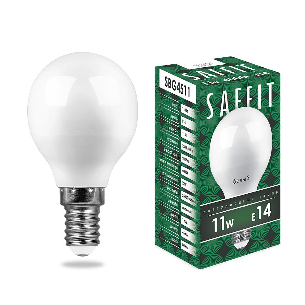 Лампа светодиодная Saffit SBG4511 55138
