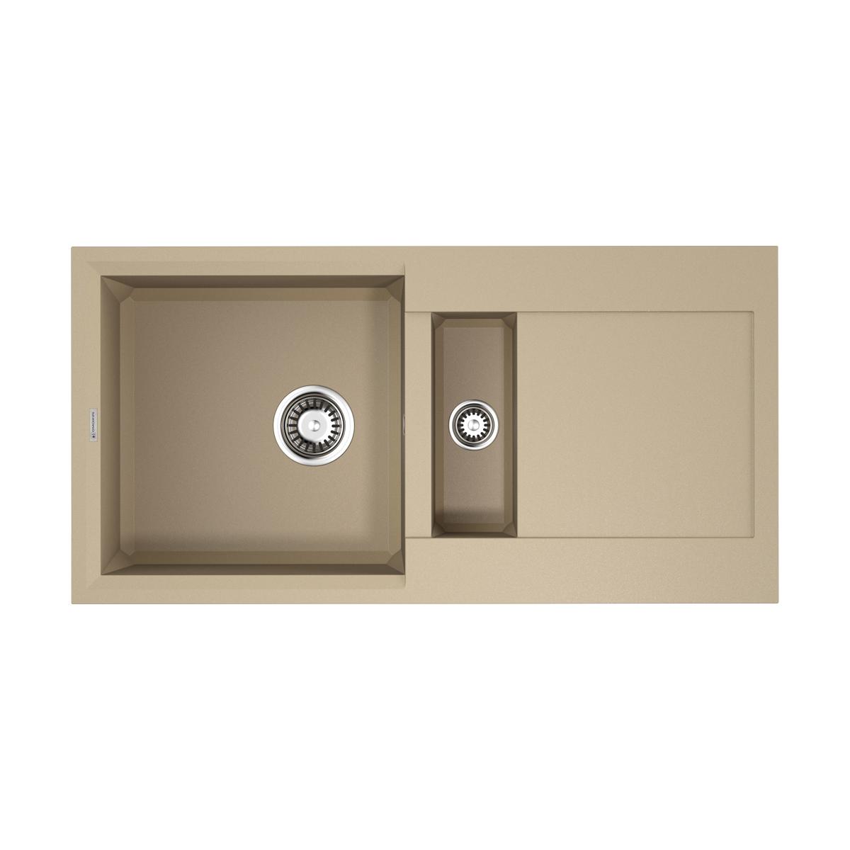 Врезная кухонная мойка Omoikiri Sakaime 86-2-CH шампань 4993238