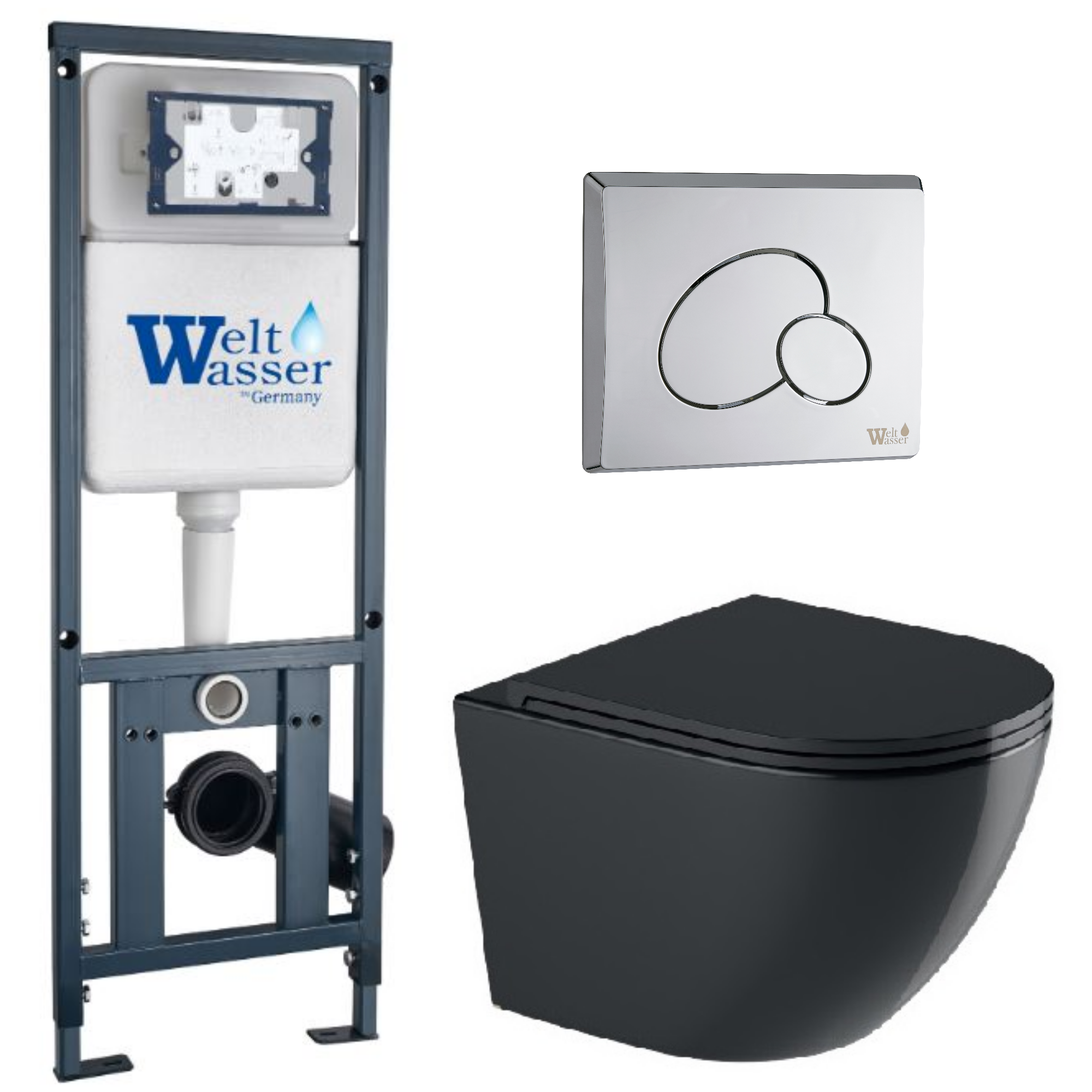 Комплект WeltWasser 10000012199 Merzbach 043 GL-BL + Marberg 410 + Marberg 410 RD-CR
