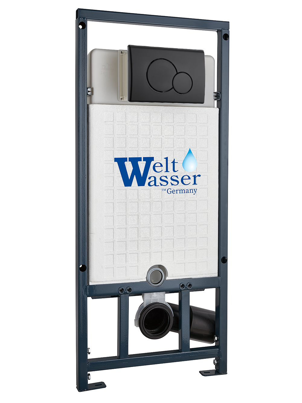 Инсталляция для унитаза WeltWasser WW Marberg 507 RD BL 10000011214 круглая кнопка
