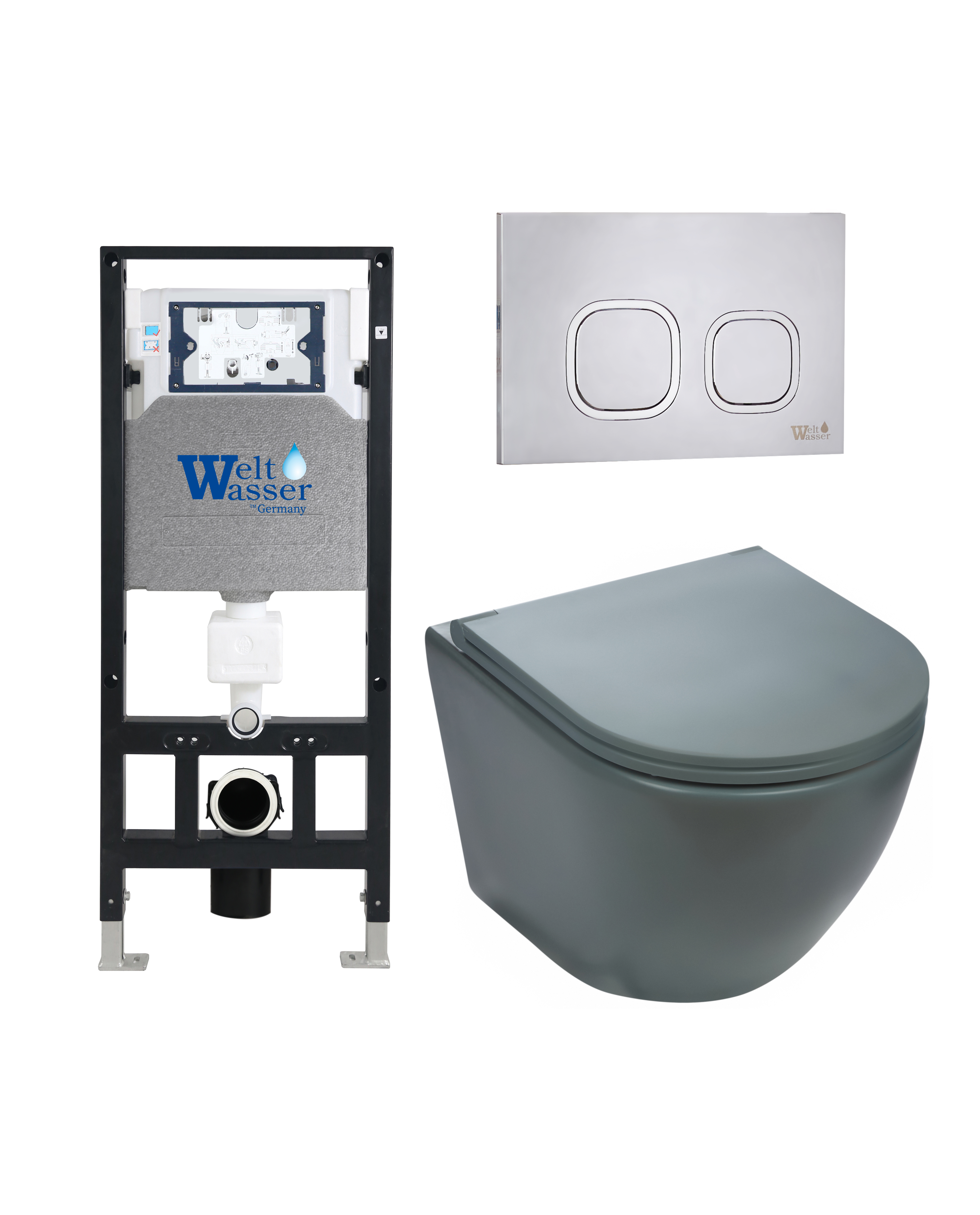 Комплект WeltWasser 10000011382 Merzbach 043 MT-GR + Amberg 506 + Amberg RD-MT CR