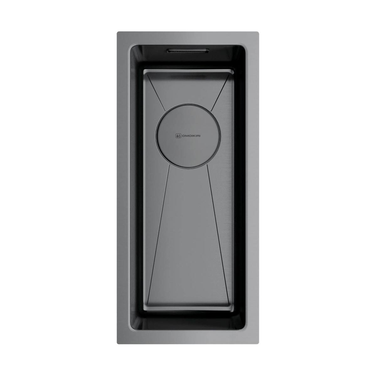 Интегрированная кухонная мойка Omoikiri Taki 20-U/IF-GM вороненая сталь 4973105