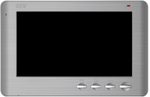 Монитор видеодомофона CTV-M1704 SE серебристый металлик