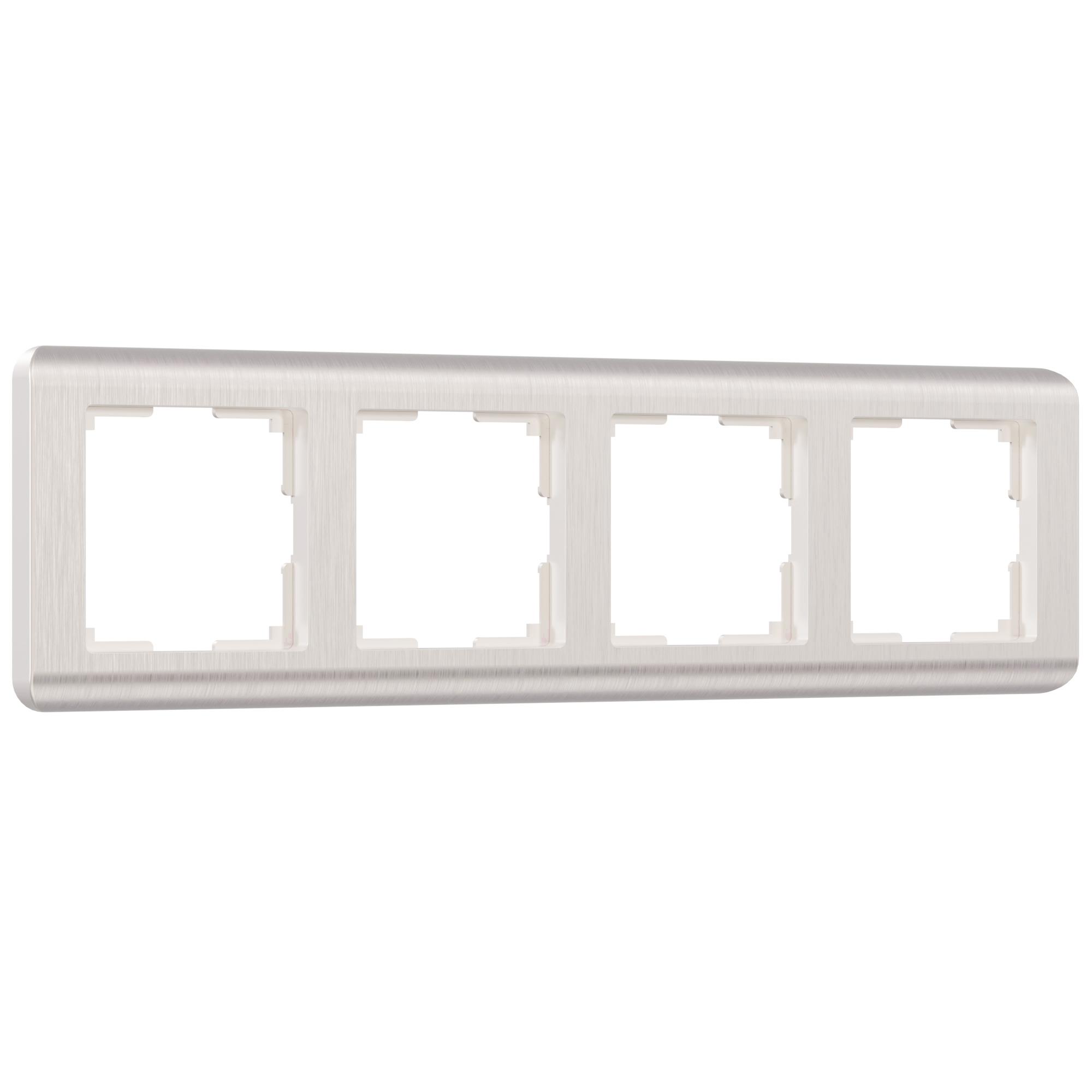 Рамка на 4 поста перламутровый Werkel W0042113