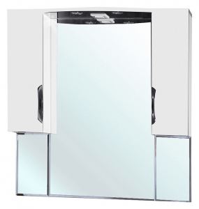 Зеркало-шкаф Bellezza Лагуна-105 белый с подсветкой