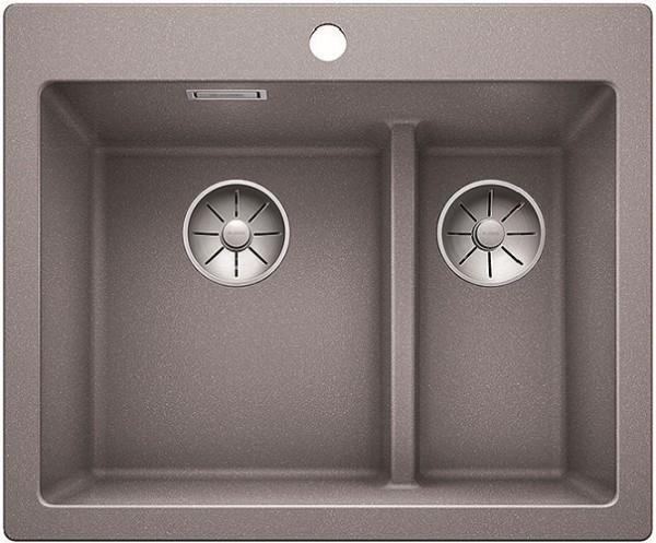 Врезная кухонная мойка Blanco PLEON 6 Split SILGRANIT PuraDur алюметаллик