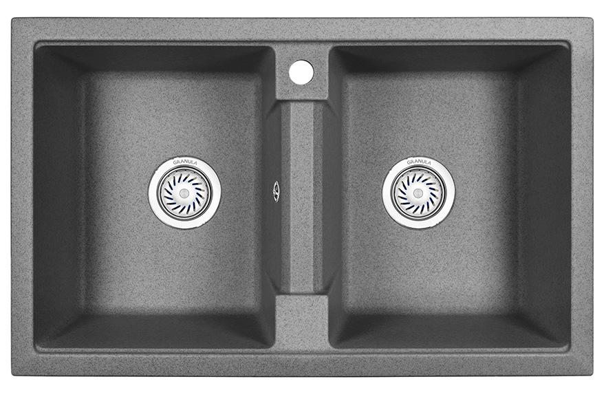 Врезная кухонная мойка Granula 8101 графит
