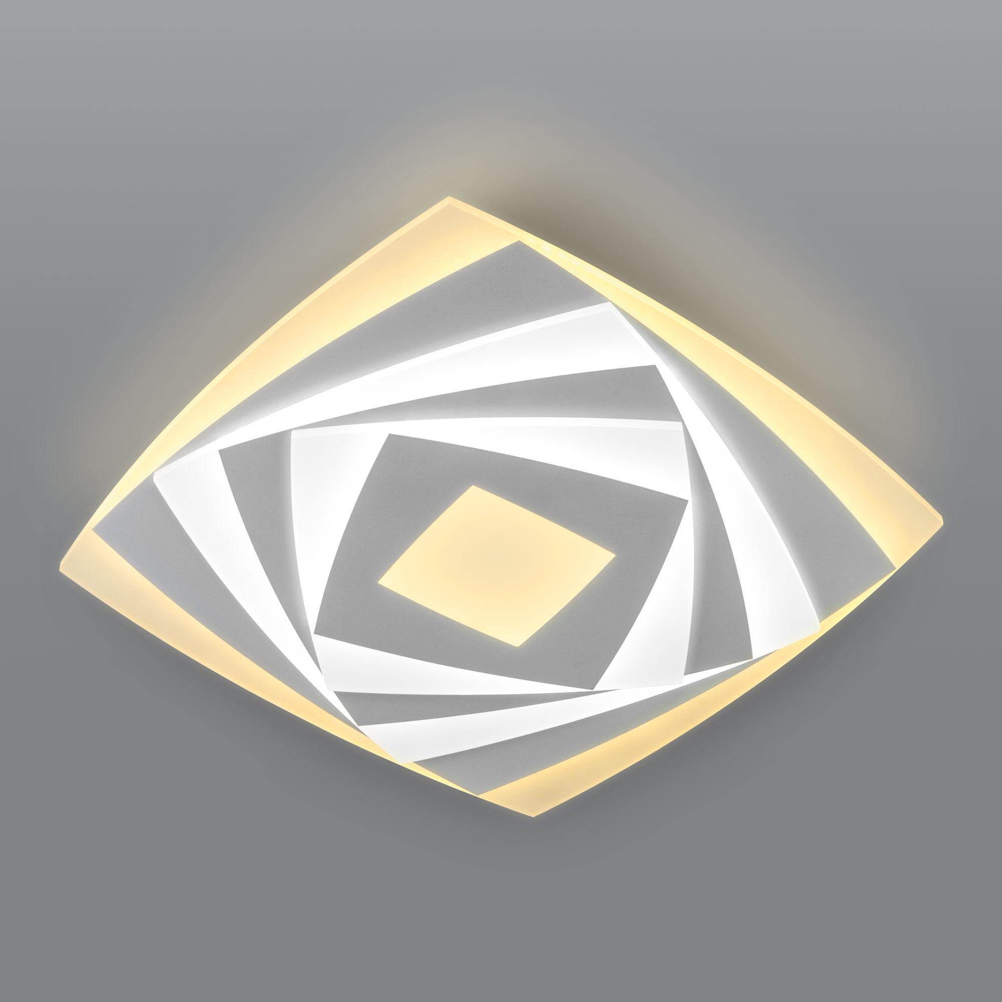 Потолочный светодиодный светильник с пультом управления Eurosvet 90213/1 белый