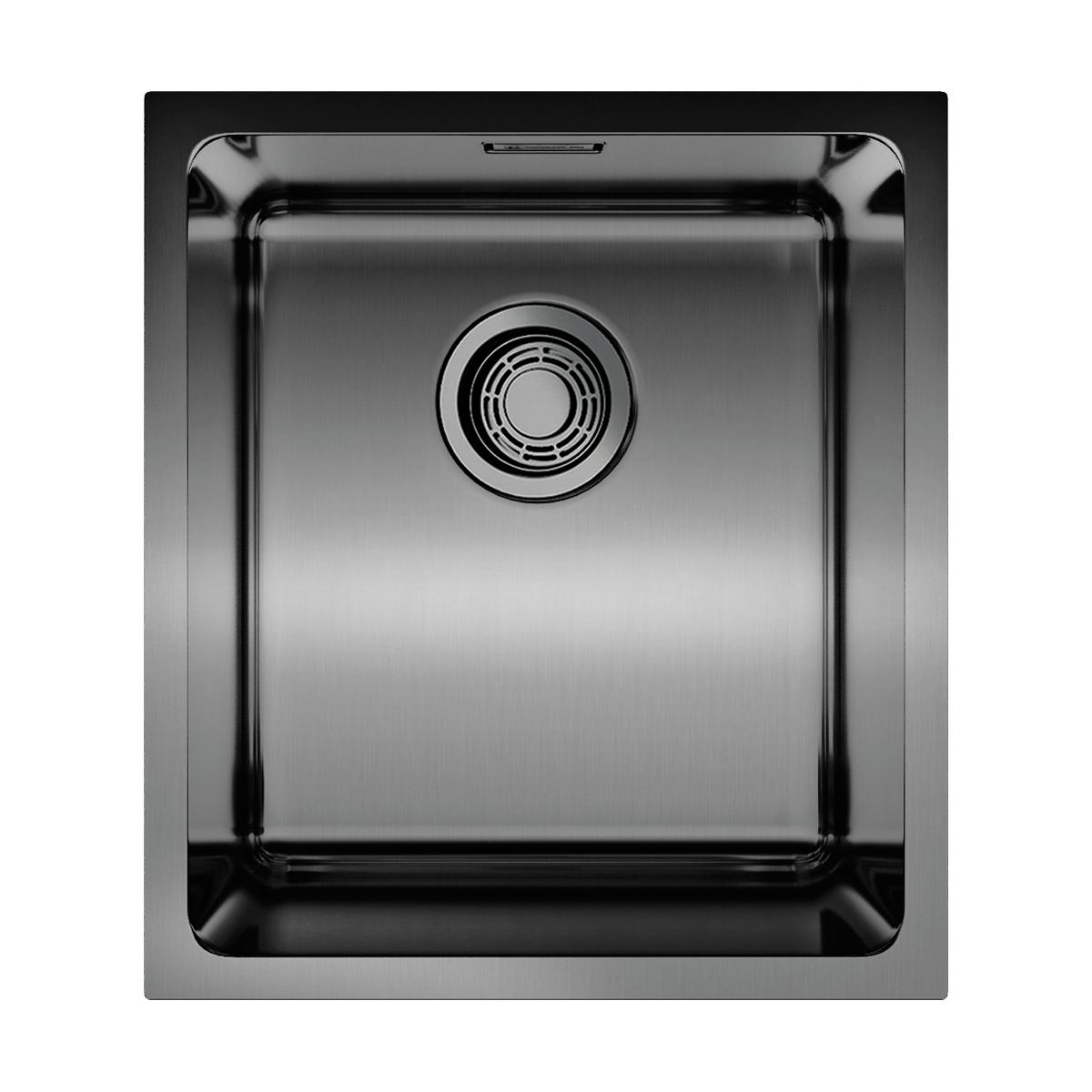 Врезная кухонная мойка Omoikiri Tadzava 39-U/I-GM вороненая сталь 4993079