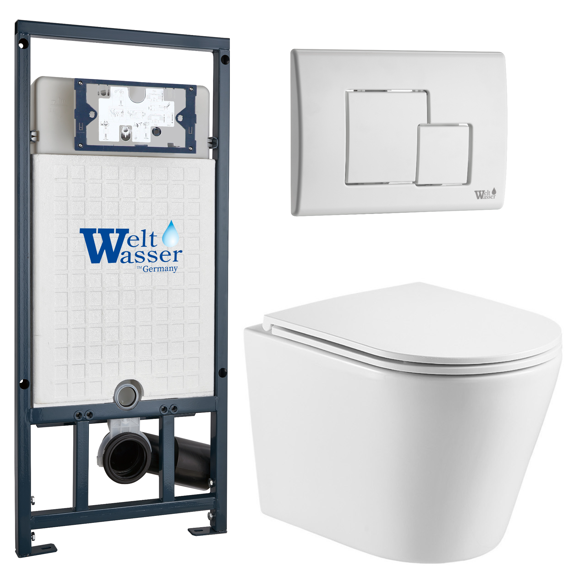Комплект WeltWasser 10000011518 Salzbach 043 GL-WT + Marberg 507 + Marberg 507 SE GL-WT