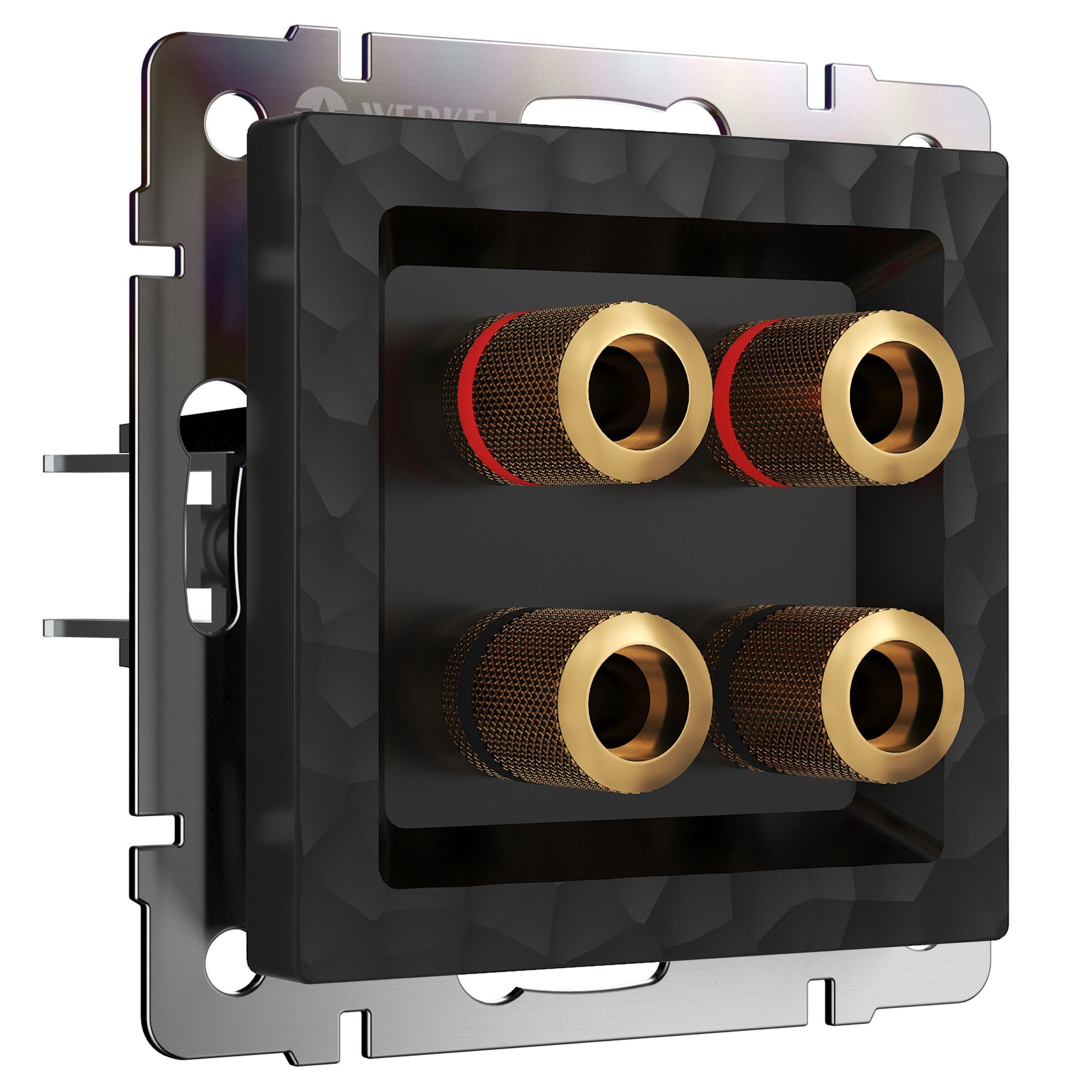 Акустическая розетка черный Werkel W1285008