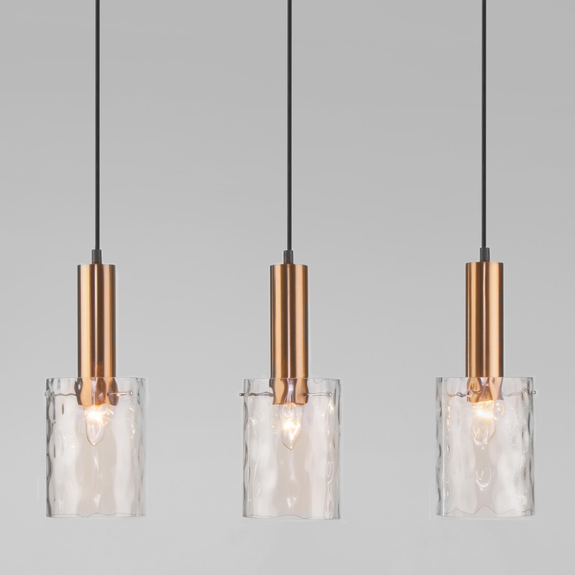 Подвесной светильник Eurosvet  50177/3 черный/бронза