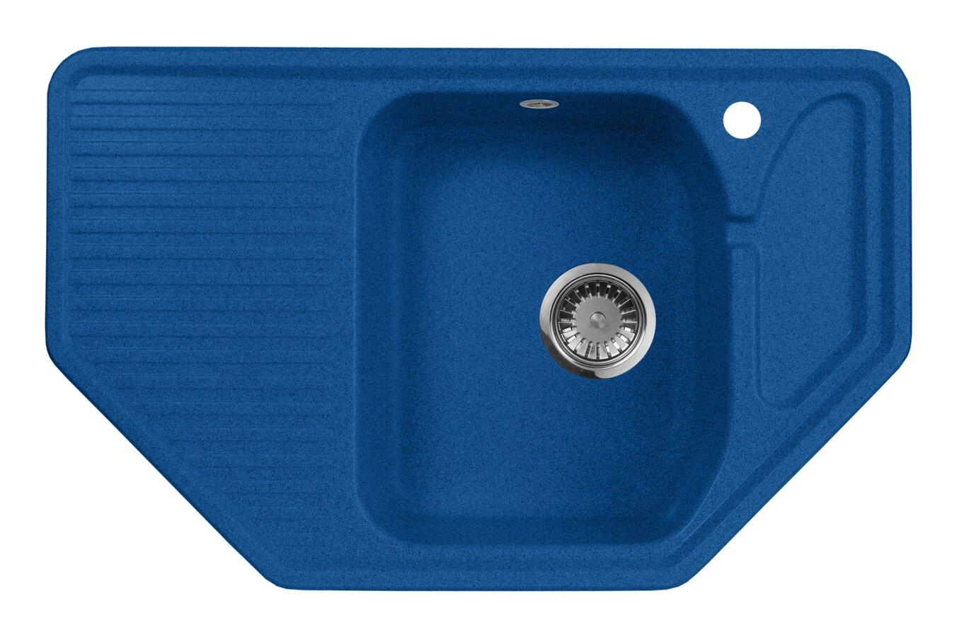 Мойка кухонная AquaGranitEx M-10 (323) синий