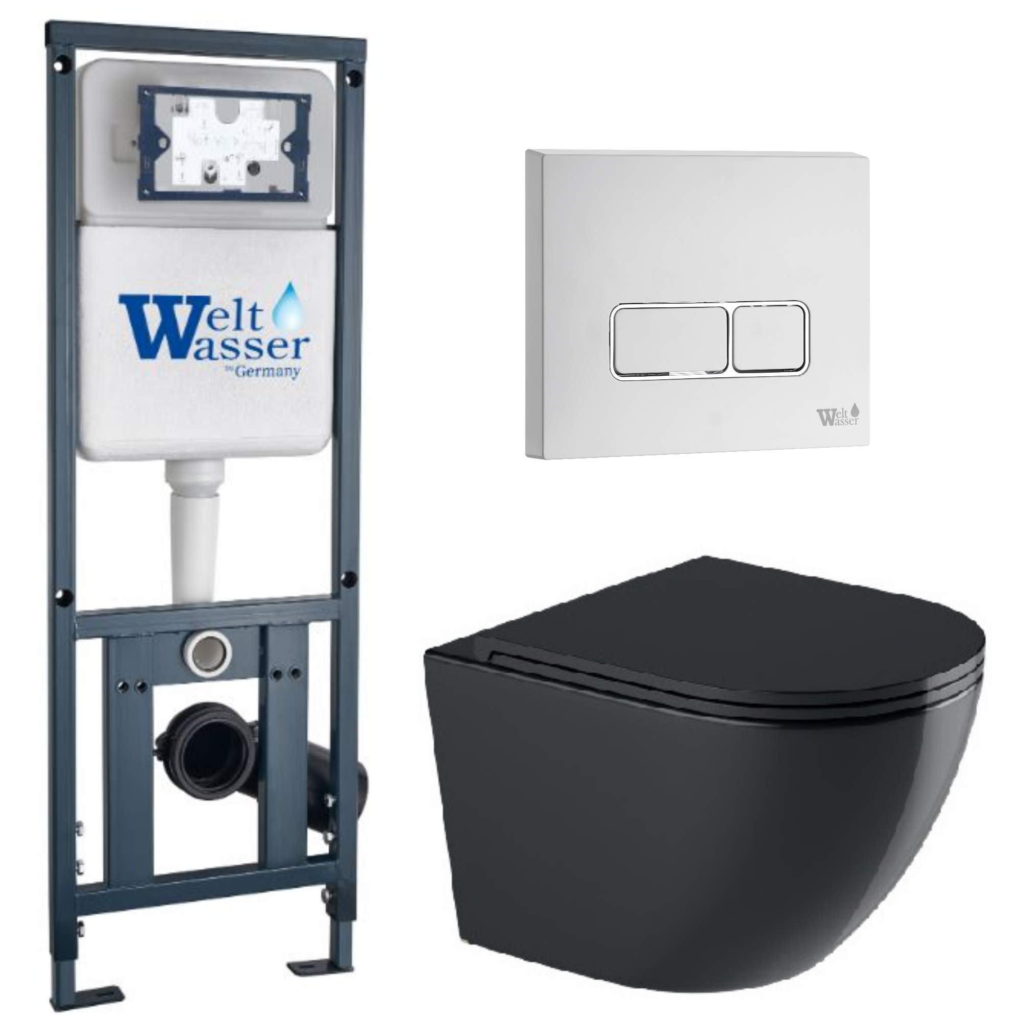 Комплект WeltWasser 10000012197 Merzbach 043 GL-BL + Marberg 410 + Marberg 410 SE GL-WT