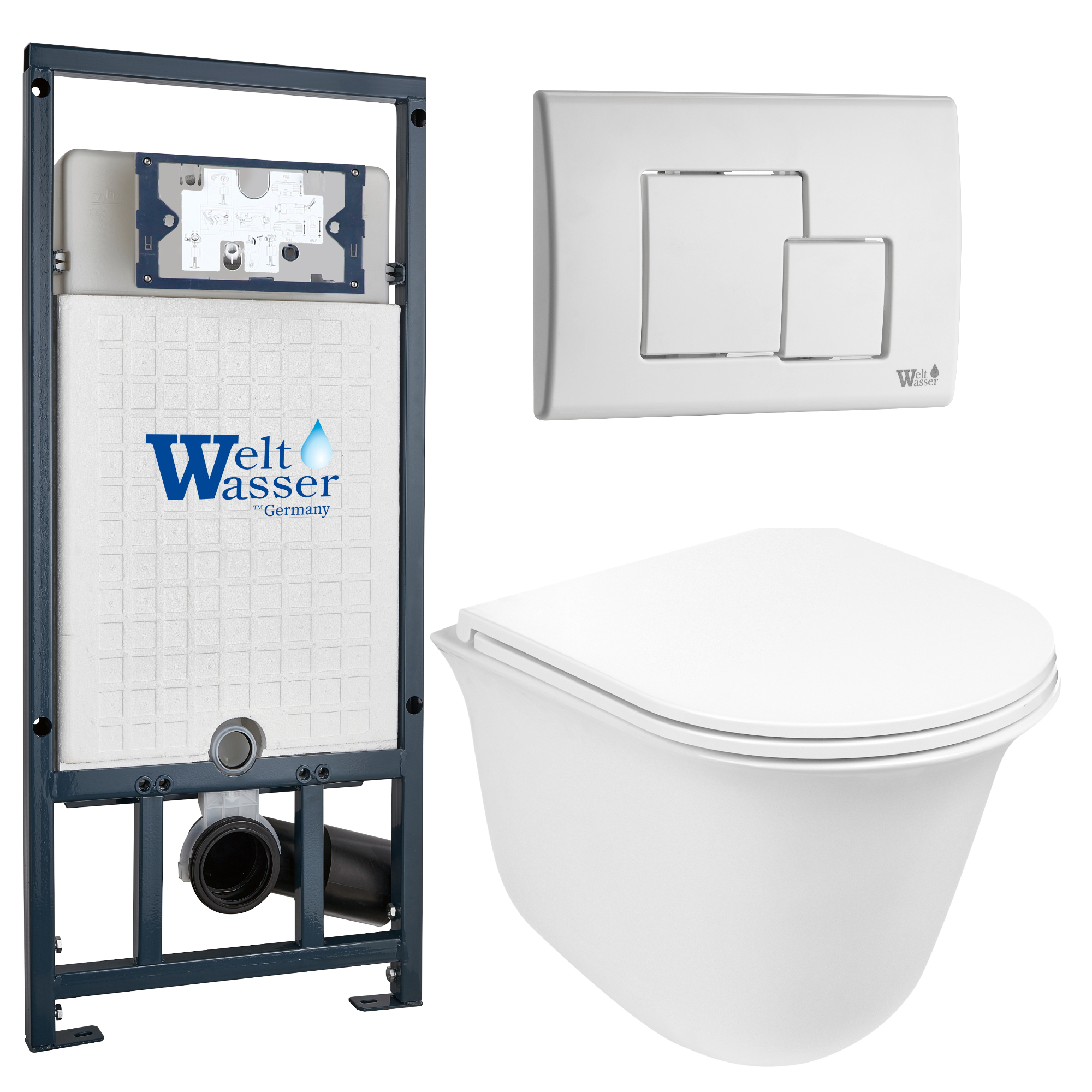 Комплект WeltWasser 10000011132 Telbach 004 GL-WT + Marberg 507 + Marberg 507 SE GL-WT
