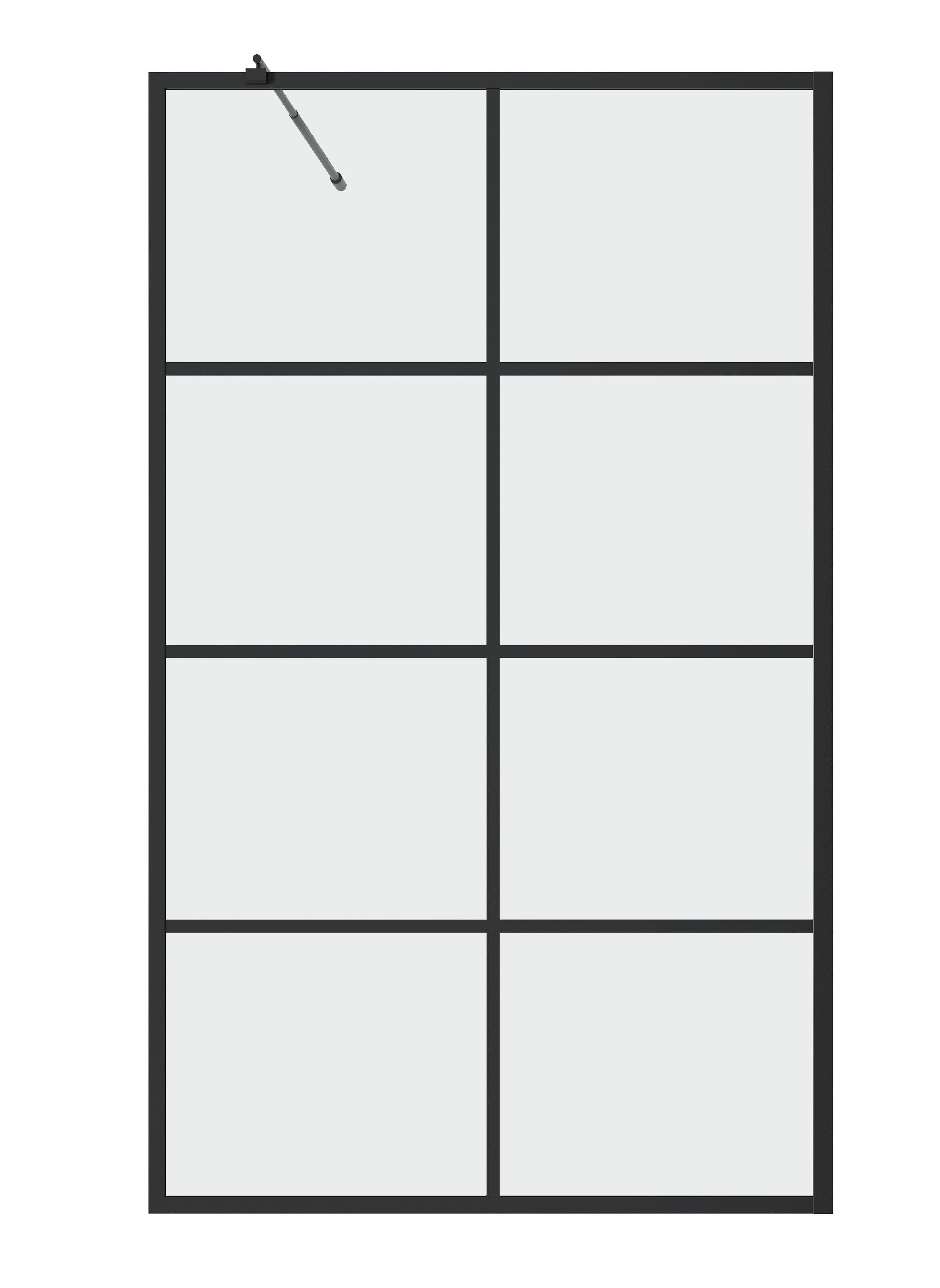 Шторка для ванны Grossman GR-105100BLACK 100х150