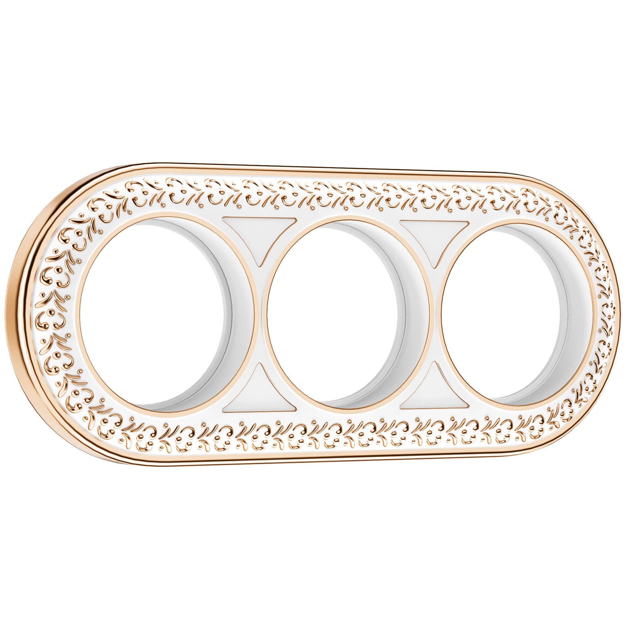 Рамка на 3 поста белое золото Werkel WL70-frame-03