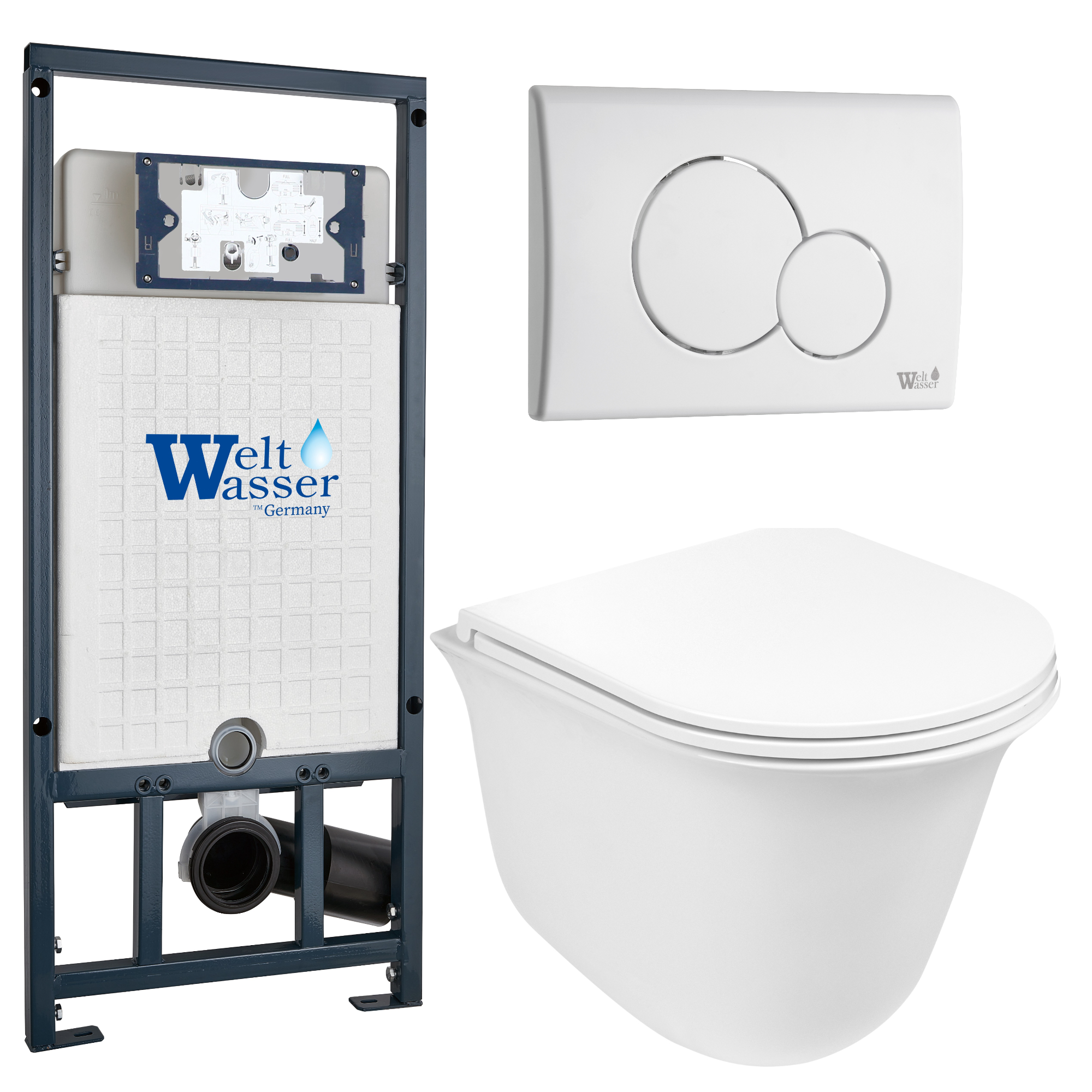 Комплект WeltWasser 10000011130 Telbach 004 GL-WT + Marberg 507 + Marberg 507 RD GL-WT