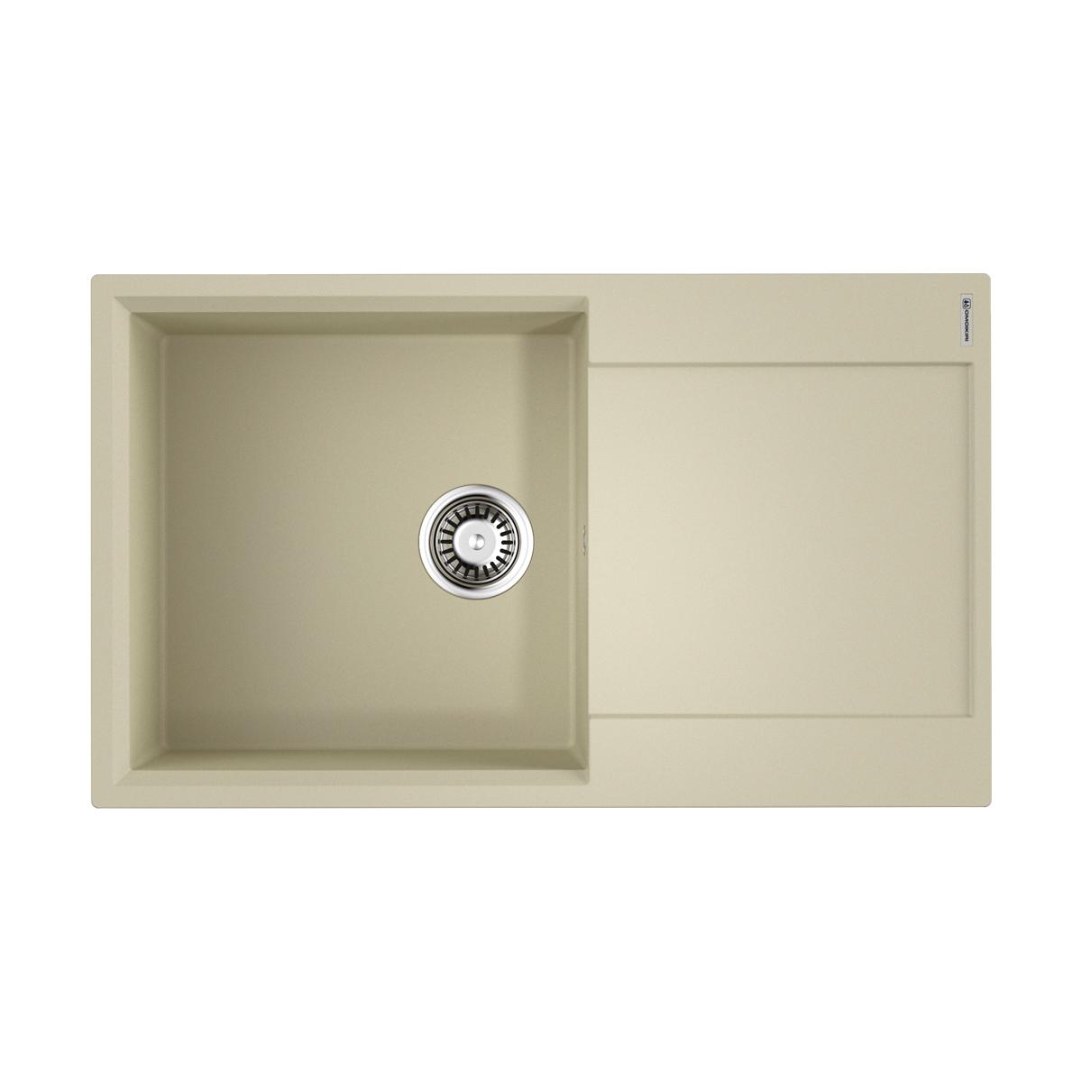 Врезная кухонная мойка Omoikiri Daisen 86-BE ваниль 4993694
