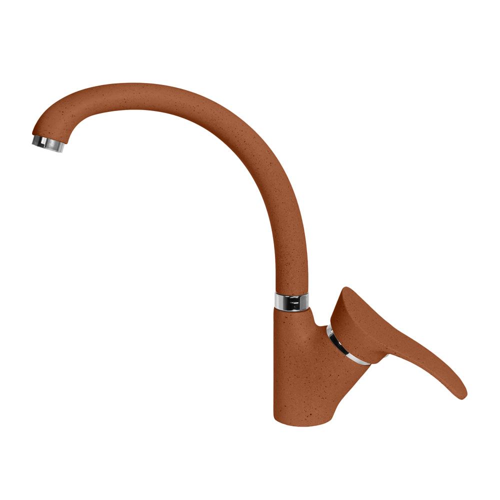 Смеситель для кухни AquaGranitEx C-3040 (307) терракот