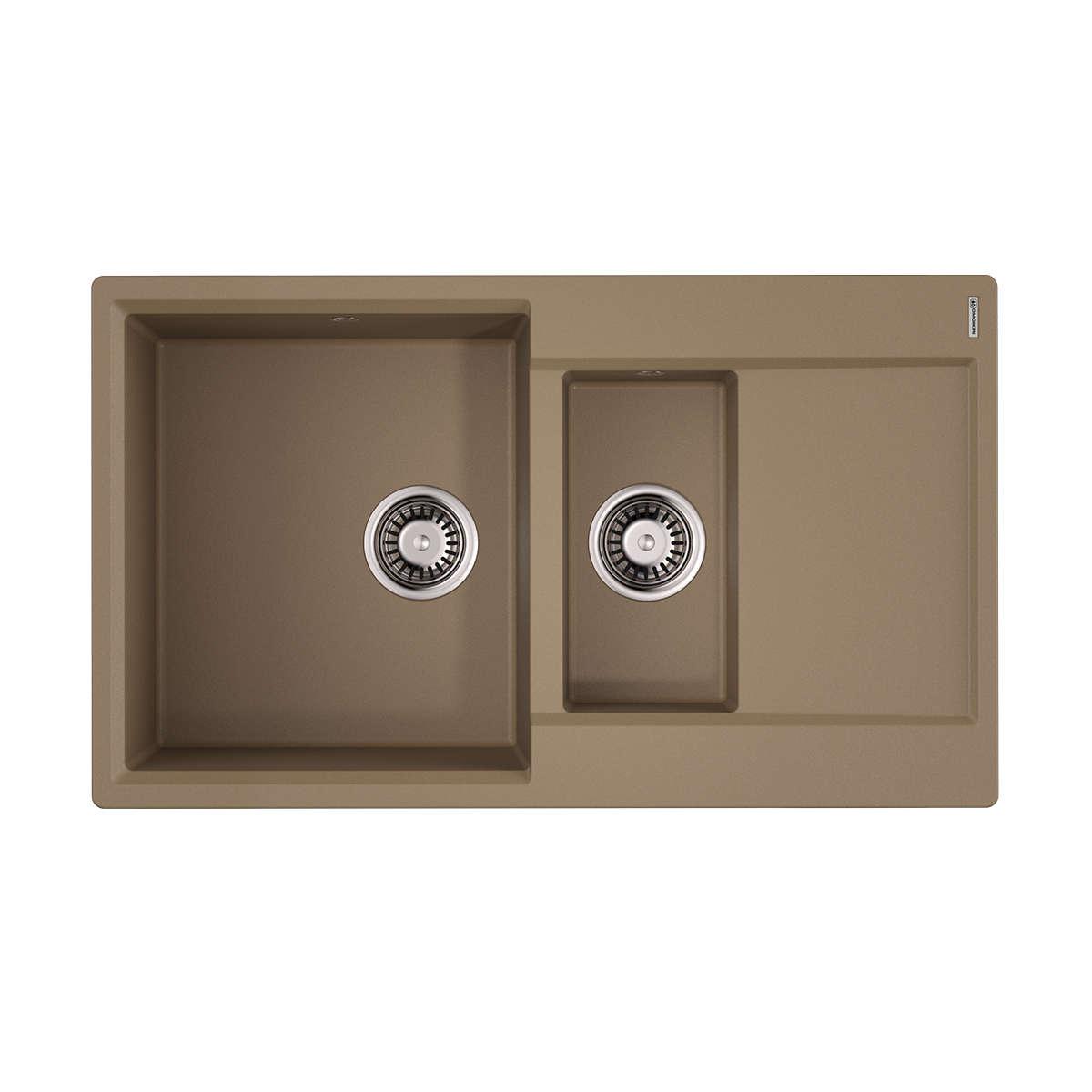 Врезная кухонная мойка Omoikiri Daisen 86-2-CA карамель 4993474