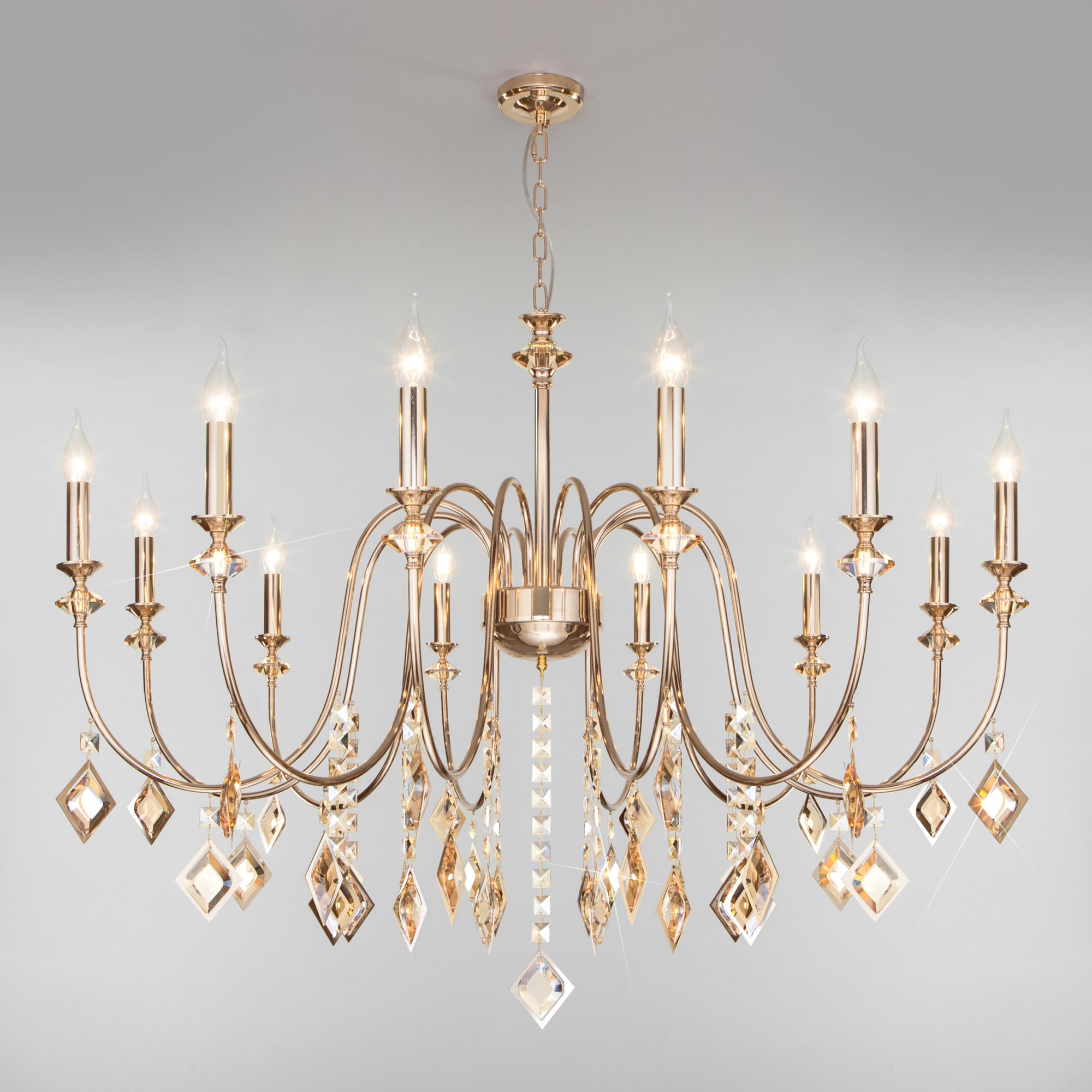 Подвесная люстра Eurosvet Умный Дом 10120/12 золото