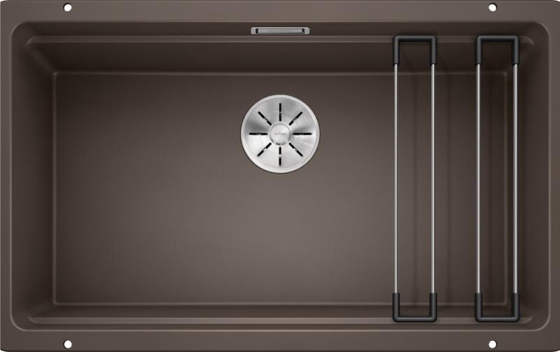 Врезная кухонная мойка Blanco ETAGON 700-U SILGRANIT PuraDur кофе