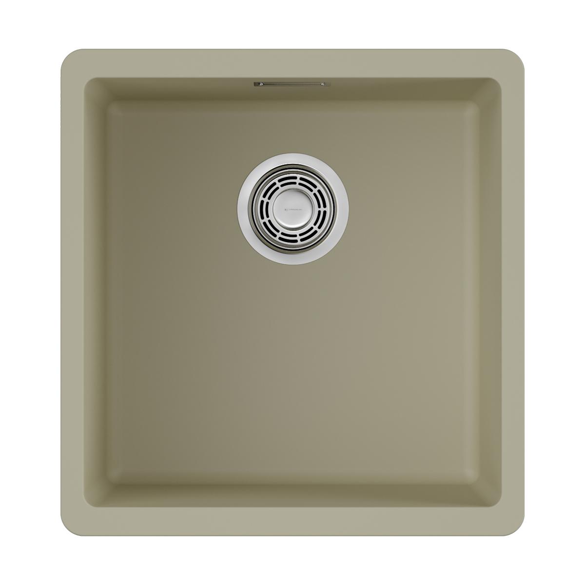 Врезная кухонная мойка Omoikiri Kata 40-U-BE ваниль 4993394