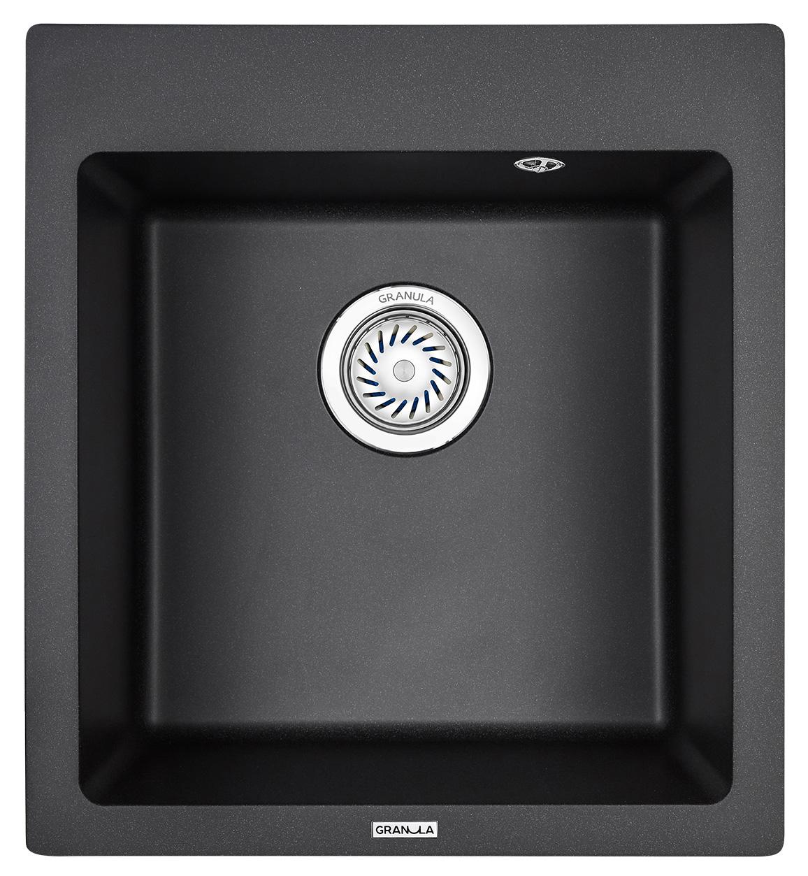 Врезная кухонная мойка Granula 4651 чёрный